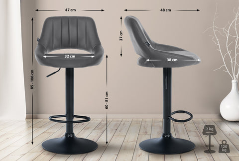 Bar stool Milet imitation leather