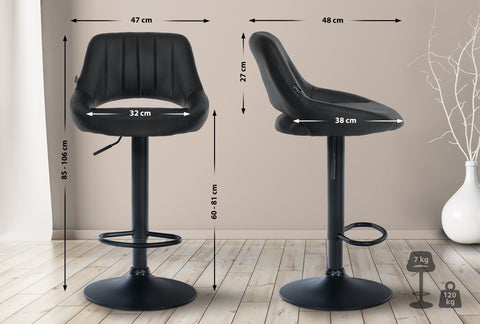 Bar stool Milet imitation leather