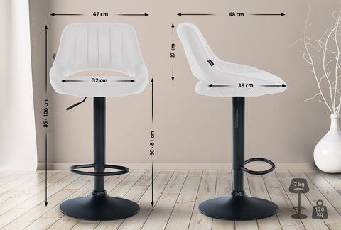 Bar stool Milet imitation leather