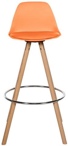 Bar stool Corbin imitation leather round