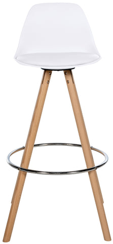 Bar stool Corbin imitation leather round