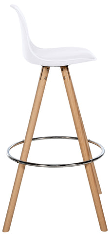 Bar stool Corbin imitation leather round