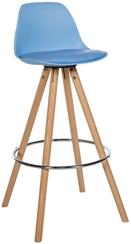 Bar stool Corbin imitation leather round