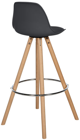 Bar stool Corbin imitation leather round