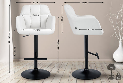 Bar stool Natoma imitation leather