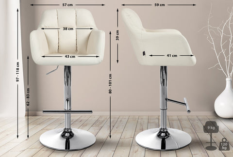 Bar stool Natoma imitation leather