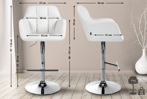 Bar stool Natoma imitation leather