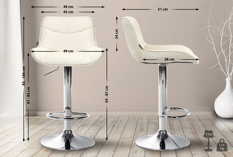 Bar stool Vonore fabric