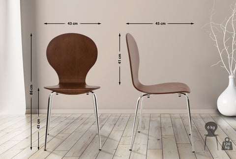 2x stacking chair DIEGO ergonomic