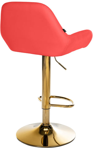 Bar stool Braga Gold faux leather