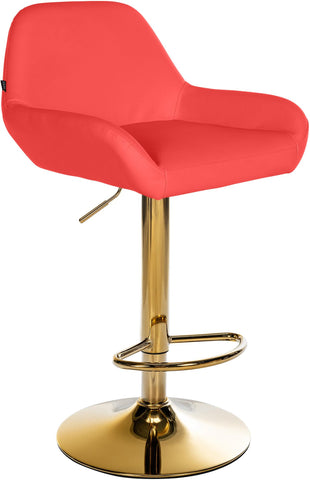 Bar stool Braga Gold faux leather