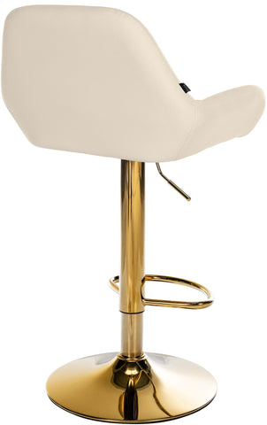 Bar stool Braga Gold faux leather