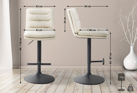 Bar stool Damar faux leather