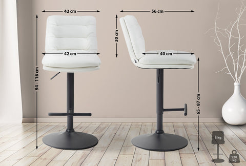 Bar stool Damar faux leather