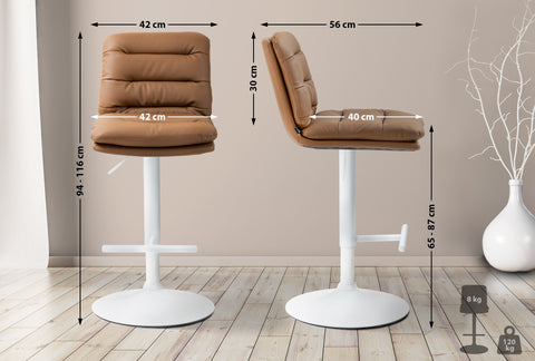 Bar stool Damar faux leather