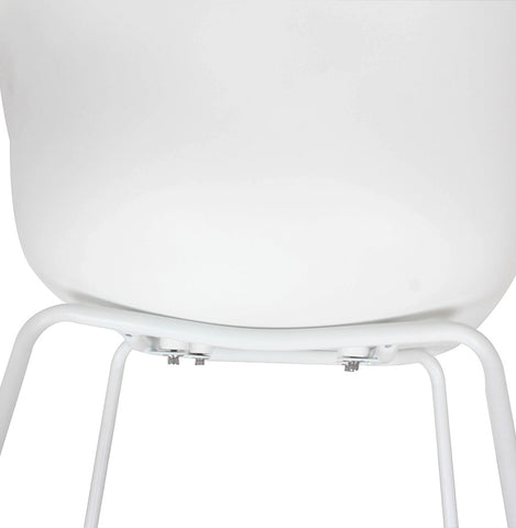 White indoor/outdoor chair 'BACHO' with armrests