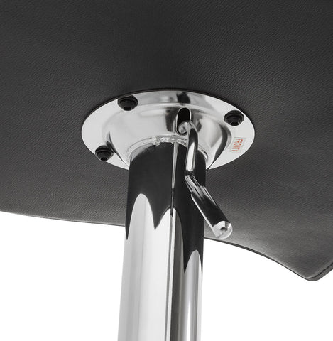 Design bar stool 'ALTO' in black imitation leather