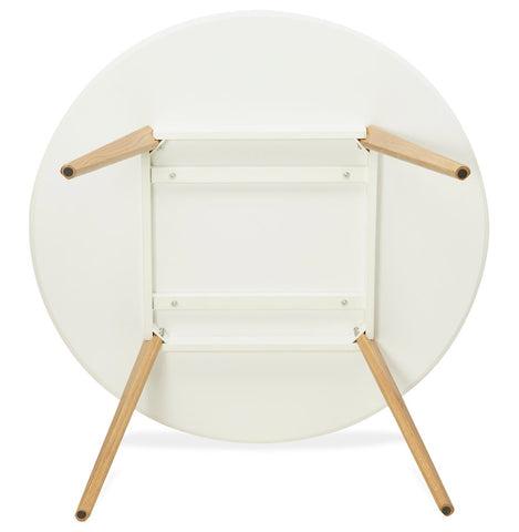 Ronde keukentafel 'AMY' wit Scandinavische stijl - Ø 120 cm