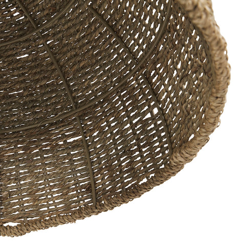 Natural-colored pendant lamp 'ATLANTICO' in sea grass