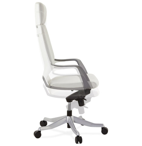 Design desk chair 'BABEL' in grey fabric