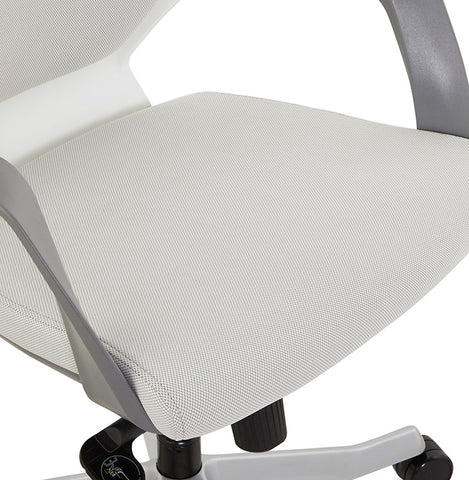 Design desk chair 'BABEL' in grey fabric