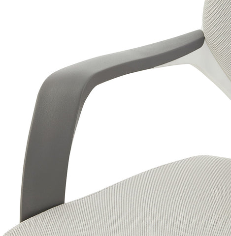 Design desk chair 'BABEL' in grey fabric