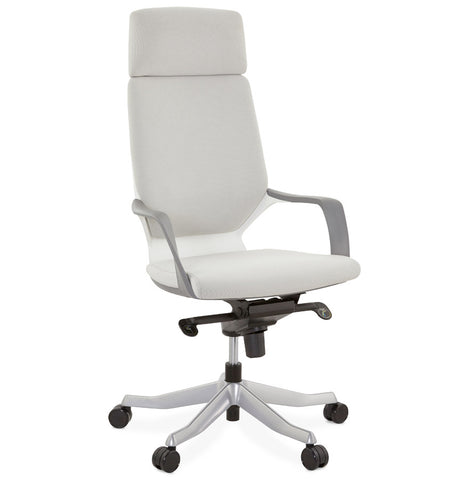 Design desk chair 'BABEL' in grey fabric