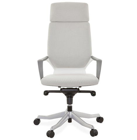 Design desk chair 'BABEL' in grey fabric