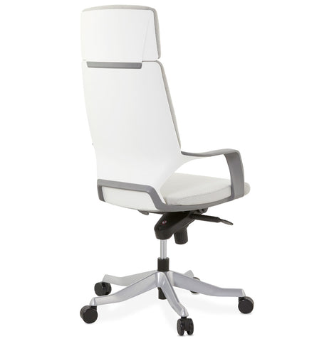 Design desk chair 'BABEL' in grey fabric