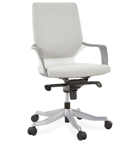 Design desk chair 'BABEL' in grey fabric