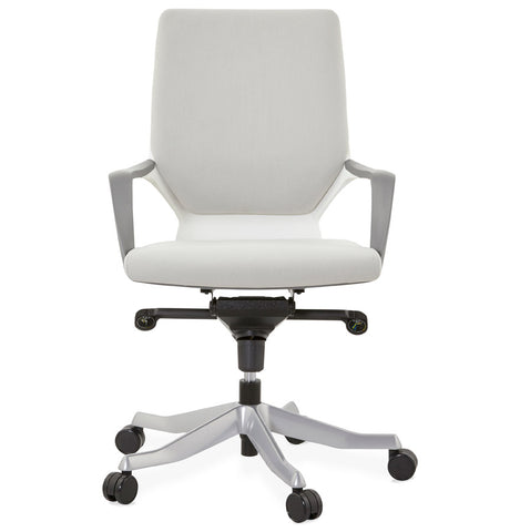 Design desk chair 'BABEL' in grey fabric