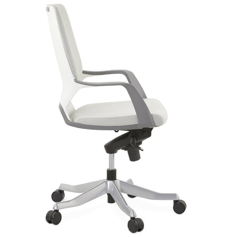 Design desk chair 'BABEL' in grey fabric