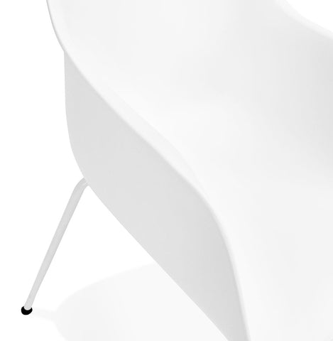 White indoor/outdoor chair 'BACHO' with armrests