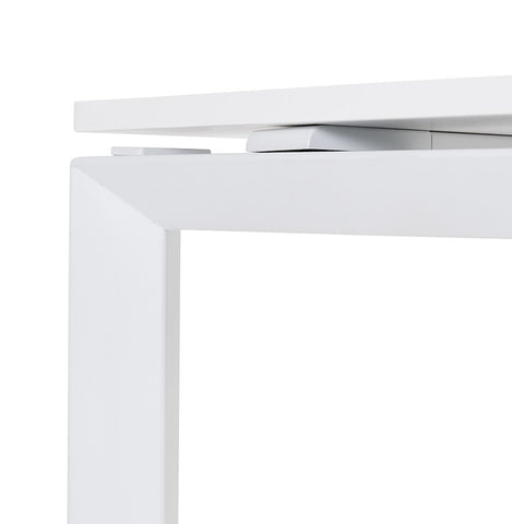 Witte vergadertafel / bench 'BAKUS SQUARE' - 160x160 cm