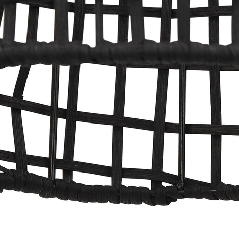 Black rattan hanging lamp 'BENDITO