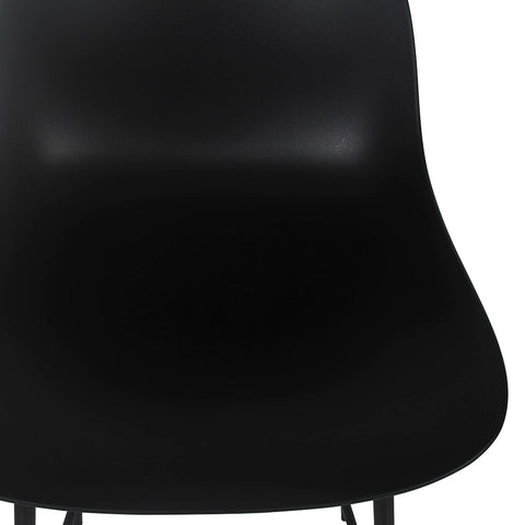 Black bar stool 'GRANO' for indoor/outdoor use