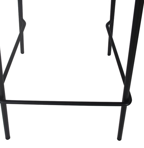 Black bar stool 'GRANO' for indoor/outdoor use