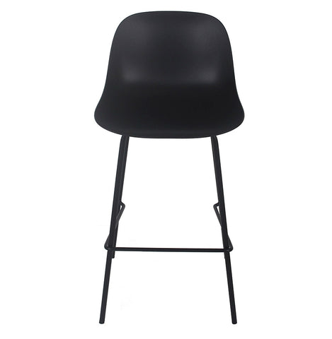 Black bar stool 'GRANO' for indoor/outdoor use