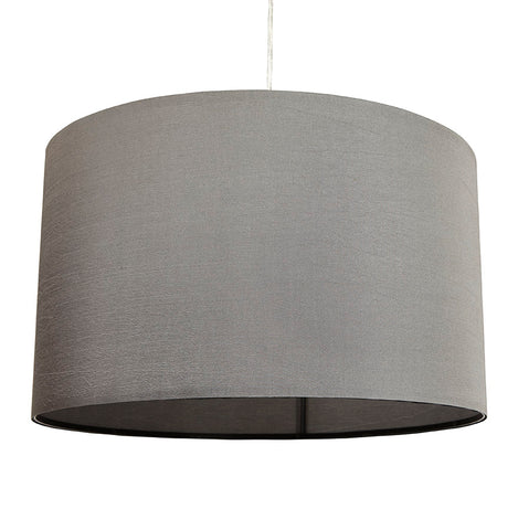 Round pendant lamp 'BUNGEE' with gray shade