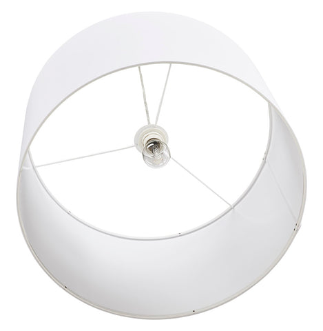 Round pendant lamp 'BUNGEE' with white lampshade