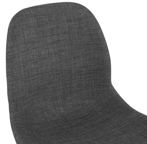 Dining chair 'CELTIK' in gray fabric Scandinavian style