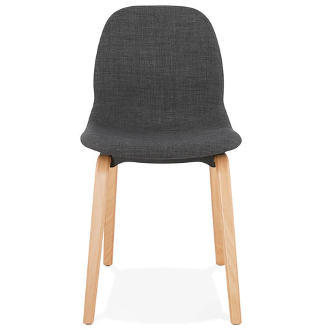 Dining chair 'CELTIK' in gray fabric Scandinavian style