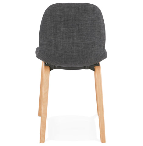 Dining chair 'CELTIK' in gray fabric Scandinavian style