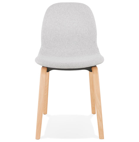 Scandinavian dining chair 'CELTIK' in light grey fabric