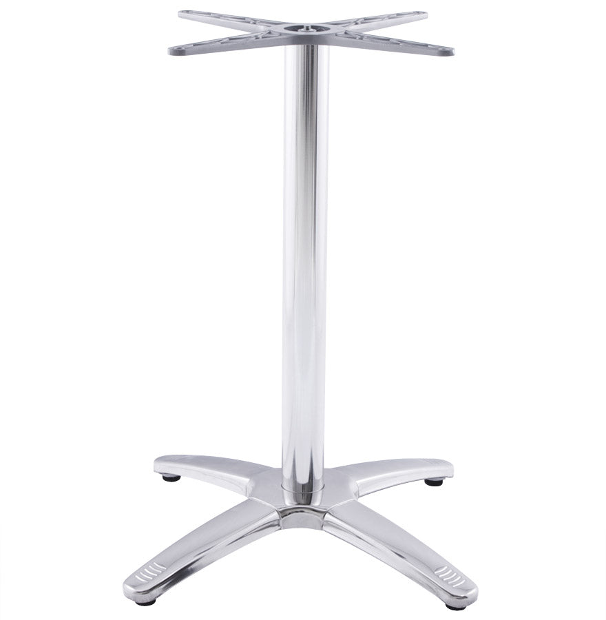 Table foot 'CHIKO' 75 in chromed metal for indoor and outdoor use