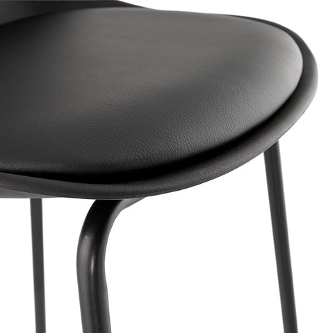 Black industrial bar stool 'COOKIE