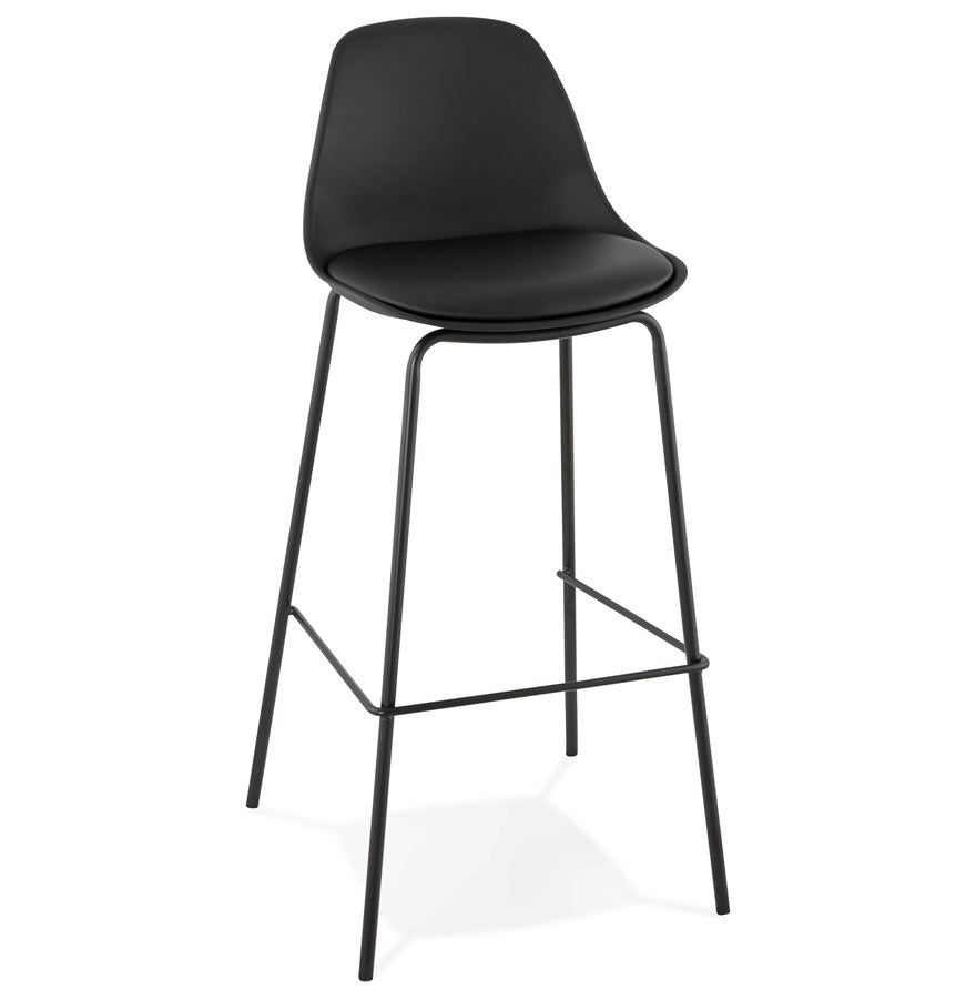 Black industrial bar stool 'COOKIE