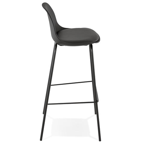 Black industrial bar stool 'COOKIE