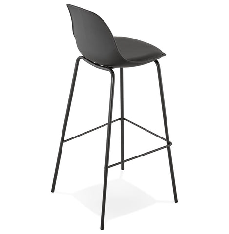 Black industrial bar stool 'COOKIE