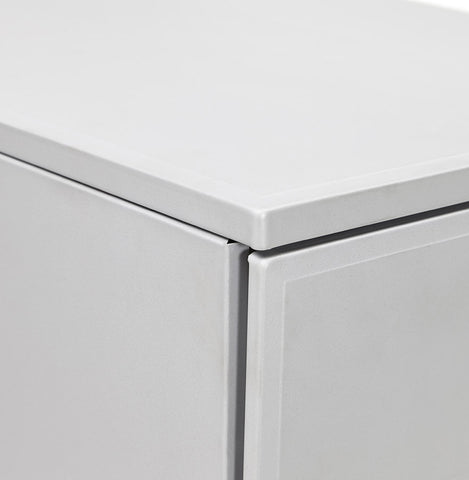 Gray storage cabinet with drawers 'DALI' for desk